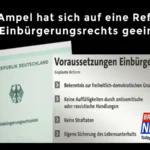 VG-Eich Die Ampel hat sich auf eine Reform des Einbürgerungsrechts geeinigt