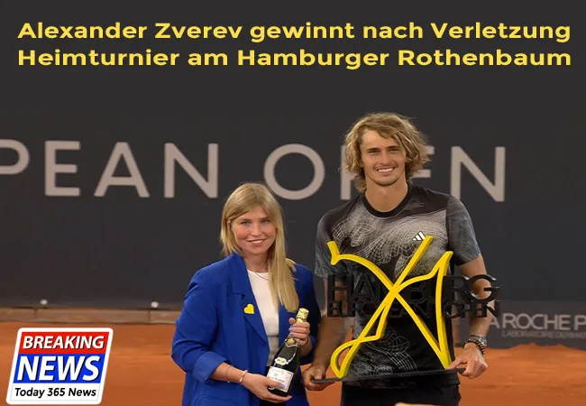 Alexander Zverev gewinnt nach Verletzungspause sein Heimturnier am Hamburger Rothenbaum und gewinnte nach Michael Stich 1993 das Turnier.