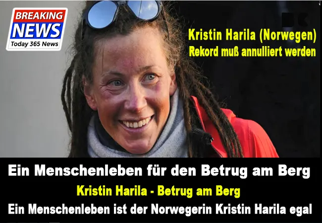 Kristin Harila - Betrug am Berg - Ein Menschenleben ist der Norwegerin Kristin Harila egal. Der Rekord dieser Person sollte annulliert werde