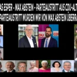 Thomas Esper – Max Abstein - Parteiaustritt aus CDU-Altrhein - Vom Parteiaustritt wurden wir von Max Abstein überrascht