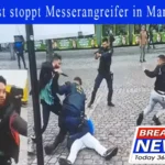 Polizist stoppt Messerangreifer in Mannheim - Islamkritiker, Stürzenberger und Polizist verletzt. Islamischer Täter läuft am Marktplatz Amok